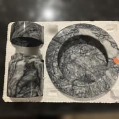 大理石灰皿セット 大理石製灰皿セット - メルカリ