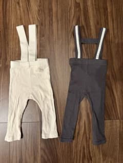 80サイズ　サスペンダータイツ2枚セット⭐︎のサムネイル