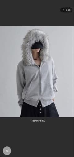 epnkアジャスタブルフェイクファーフーディ - メルカリ