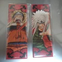 NARUTO 2種セット うずまきナルト 自来也 絵札缶バッジコレクション