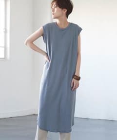 な様専用☆変形リブカットソーフレンチスリーブワンピースのサムネイル