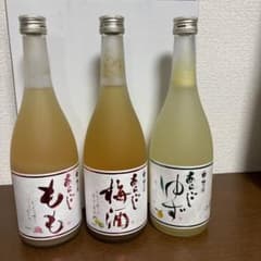 あらごしもも・梅酒・ゆず 3本セットのサムネイル