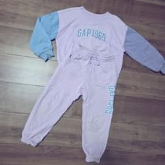 GAP 1969 セットアップ うす紫 袖は水色と紫のサムネイル