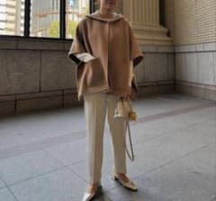 OHGA】オーガ 24AWリバーポンチョコート キャメル - メルカリ