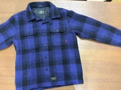 WTAPS ダブルタップス VATOS LS 02 パープルチェック柄 Lのサムネイル