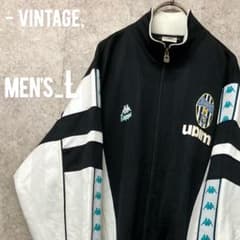 90s KAPPA ユベントスFC サッカー トラックジャケット ジャージ レア90s《kappa》ユベントスFC刺繍トラックジャケット ジャージ/2XL