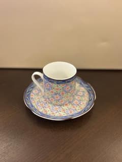 コーヒーカップ　カップ&ソーサー　銘々皿　中皿　京友禅　翔優作のサムネイル