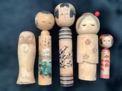 G*y様 伝統こけし 郷土玩具 在銘 工芸こけし 民芸品 コレクター放出品 まと 民芸 伝統 こけし 5体セット 郷土玩具 - メルカリ