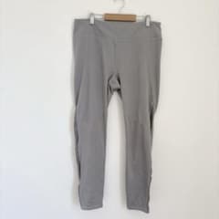 Gaiam Plain Skinny Leggings, Size L, Gray, for Fitness, Yoga, Gym, Exercise, Used Clothing
