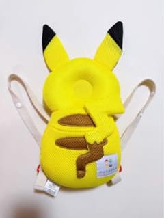 モンポケ ピカチュウ よちよちリュック ヘッドガード 転倒防止 美品 - 3