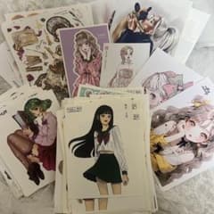 女の子ステッカー　200枚のサムネイル