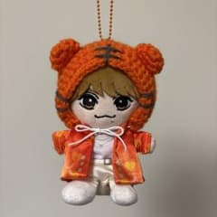 Travis Japan トラジャ はぴぬい用ぬい服 トラボンネット オレンジ