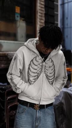 Noremid Thermal Zip Hoodie (White)