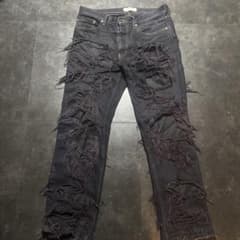 Innocence ny ダメージデニムパンツ黒のサムネイル
