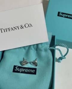 Supreme Tiffany Heart Tag Stud Earringsのサムネイル