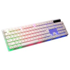 ゲーミングキーボード マウスセット 有線 白 switch 赤軸 安いのサムネイル