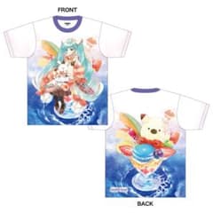 치*와 님 신품 하츠네 미쿠 SNOW MIKU 2024 풀 그래픽 T셔츠