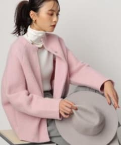 CADUNE ふわふわカーデ　ピンクのサムネイル