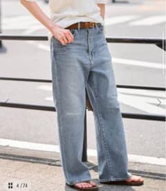 FRAMeWORK デニムストレートパンツ ブルー サイズ36のサムネイル
