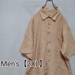 R49 US 수입 Jos. A. Bank 반소매 셔츠 2XL 상당 오렌지