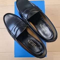 超美品！　HARUTA ブラック ローファー 23.5cmのサムネイル