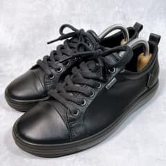 極美品【エコー】SOFT7 (37) レザー ゴアテックス オールブラック 黒 極美品【エコー】SOFT7 (37) レザー ゴアテックス オールブラック 黒