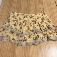 ZARA 花柄 レース ミニスカート フレアのサムネイル