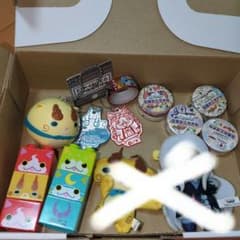14점 요괴 워치 블록 인형 바, 키 홀더 압축 타월 세트