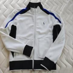 ラルフローレン　Wジップジャージートップ白ブルーライン入り165A/88A XSのサムネイル