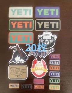 20枚セットYETI イエティ 防水ステッカー アウトドア ロゴ キャンプのサムネイル