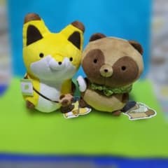 タヌキとキツネ おでかけぬいぐるみ タヌキとキツネ おでかけぬいぐるみ - メルカリ