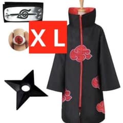 아카츠키 코스프레 이타치 NARUTO 나루토 질풍전 소품 첨부 신품 XL 사이즈