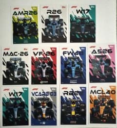 Topps F1 Turbo Attax 2026 マシンカード 11枚セットのサムネイル