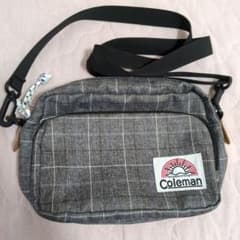 Coleman チェック柄 グレーショルダーバッグのサムネイル