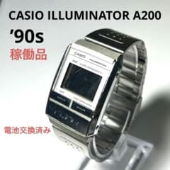 稼働品　CASIO ILLUMINATOR A200 ’90s 電池交換済みのサムネイル