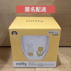 ミッフィー　ダブルウォールグラス　チューリップ　デザインA