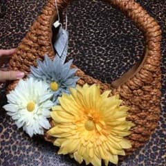 花 カゴバッグのサムネイル