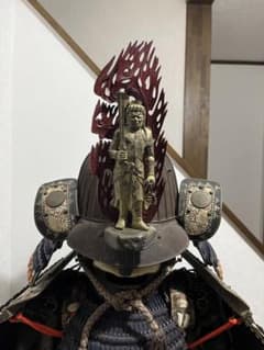 不動明王、炎、最高傑作品、木彫、前立のみ武具甲冑兜戦国時代侍サムライ 不動明王、炎、最高傑作品、木彫、前立のみ武具甲冑兜戦国時代侍