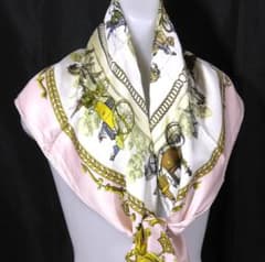 極美品 HERMES エルメス 大判スカーフ カレ90 D546 - メルカリ