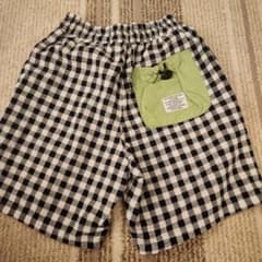 BREEZE ブリーズ　黒白ギンガムチェック ハーフパンツ140のサムネイル