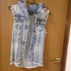 ♤デニム  袖なし♤のサムネイル