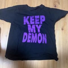 maneysex888マニセTシャツ黒紫keepmydemonのサムネイル