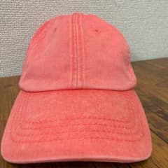 キャップ 帽子　オレンジ　サーモンピンクのサムネイル