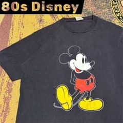 80s 90s Disney ミッキー USA製 ヴィンテージ フェード 古着 - メルカリ