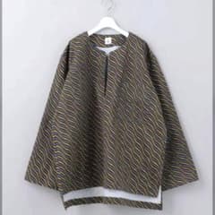 6(ROKU) ロク BATTIK MOTIF NO COLLAR SHIRTのサムネイル