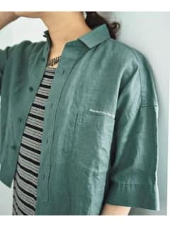 Spick & Span】TICCA別注リネン半袖エンブロイダリーシャツのサムネイル