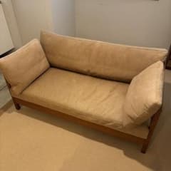 shika様専用】広松木工 リポーゾソファ／ベージュ2人掛けソファ - メルカリ
