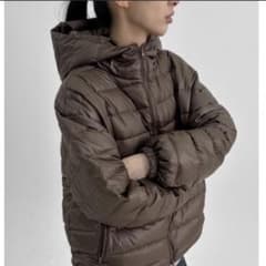 BLACK UP フード軽量パディング（ダックダウン100％） - メルカリ