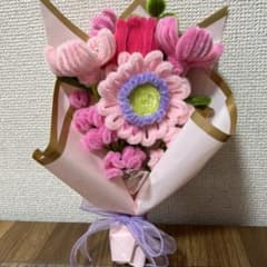 布ブーケ№1❇︎ ニュアンススターチス❇︎プレゼント❇︎メルカリ便 モールフラワー ブーケ ミニ 枯れない花束 ギフト プレゼント