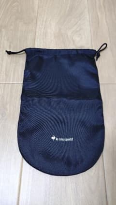 le coq sportif シューズケース ポーチ 巾着袋 黒 ブラックのサムネイル
